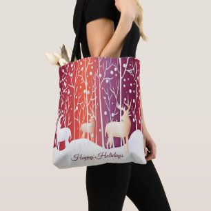 Sac fourre-tout de vacances Reindeer Snowy