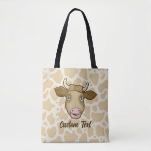Sac fourre-tout de vache surpris