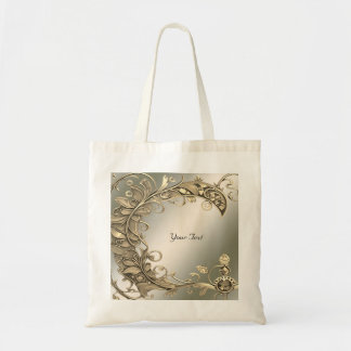 Sac fourre-tout décoratif doré moderne élégant