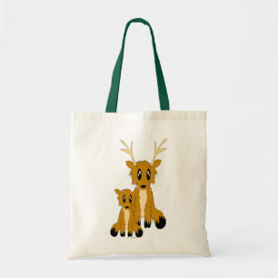 Sac fourre-tout délabré mignon à renne de parent