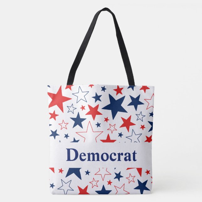 Sac fourre-tout démocrate des étoiles patriotiques (Devant)