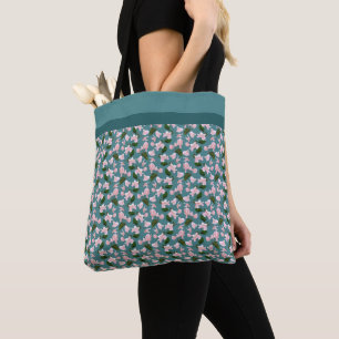 Sac fourre-tout d'épaule à motif floral élégant