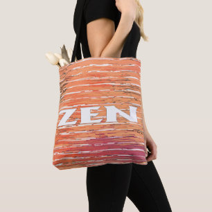Sac fourre-tout d'épaule en roseaux blancs Zen