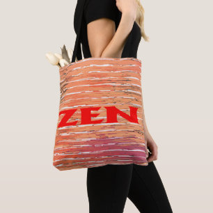 Sac fourre-tout d'épaule en roseaux rouges zen