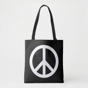 Sac fourre-tout d'épaule symbole de paix dans des 