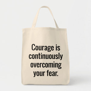 Sac fourre-tout d'épicerie de courage