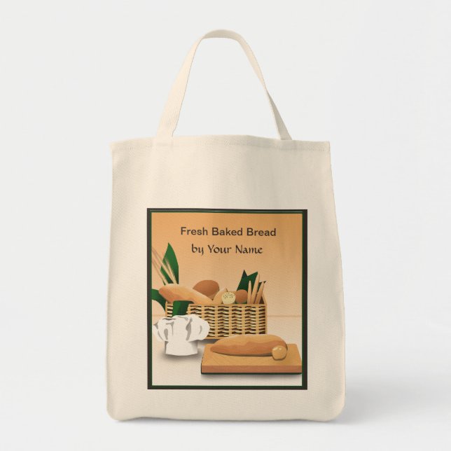 Sac fourre-tout d'épicerie de pain cuit à la boula (Devant)