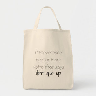 Sac fourre-tout d'épicerie de persévérance