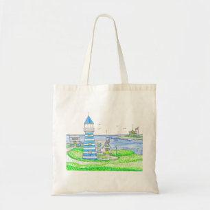 Sac fourre-tout d'épicerie du phare Americana