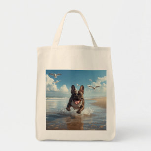 Sac fourre-tout d'épicerie élégant pour Bulldog