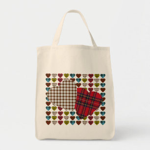 Sac fourre-tout d'épicerie Tartan Heart