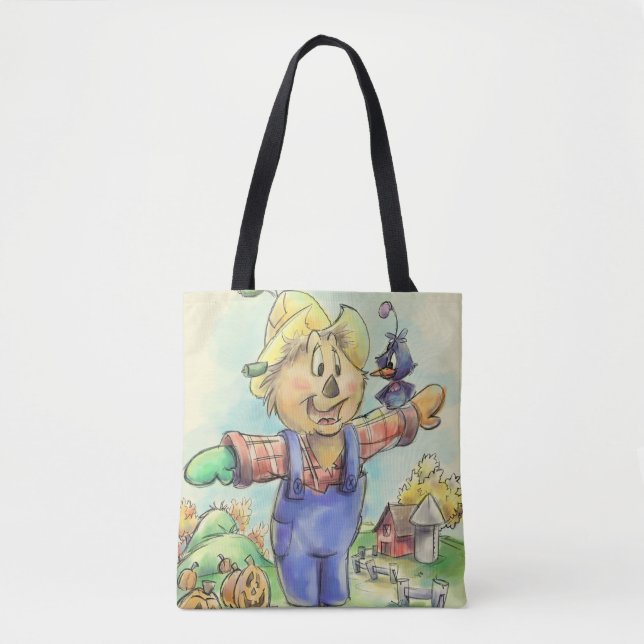 Sac fourre-tout d'épouvantail de bande dessinée mi (Devant)