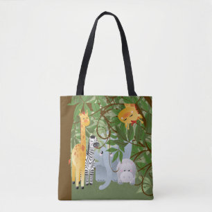 Sac fourre-tout des animaux de la jungle mûre