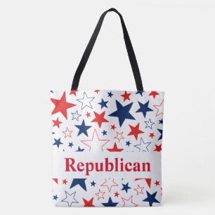 Sac fourre-tout des étoiles patriotiques républica