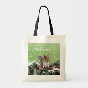 Sac fourre-tout des fêtes de Noël des écureuils