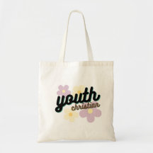 Sac fourre-tout des fleurs de la jeunesse chrétien