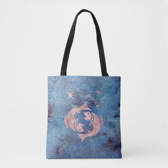 Sac fourre-tout des signes zodiac Pisces (Devant)