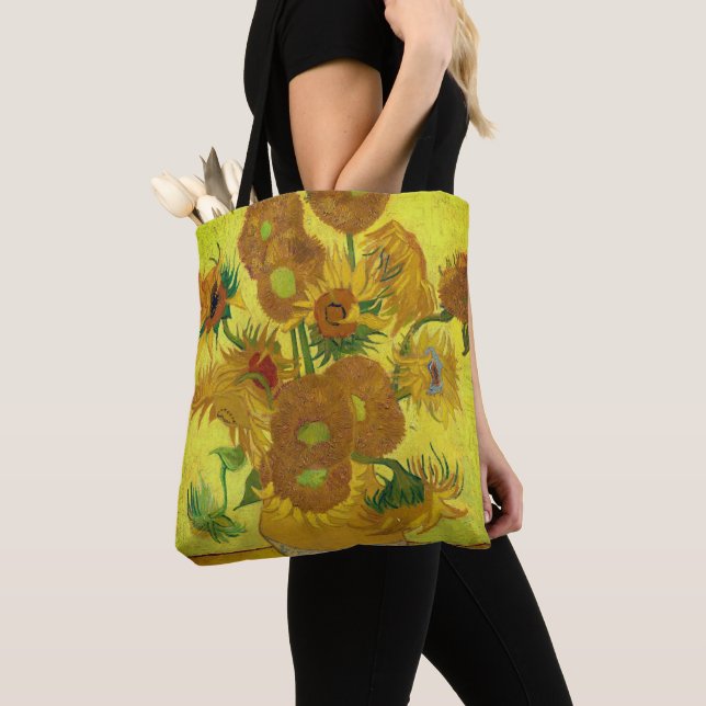 Sac fourre-tout des tournesols Vincent Van Gogh (De près)