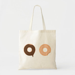 Sac fourre-tout design à deux beignets mignon et d