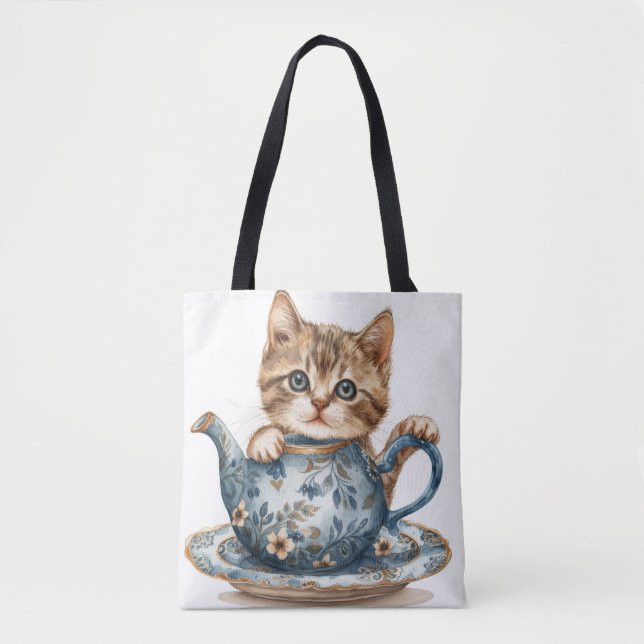 Sac fourre-tout détaillé de la chat (Devant)