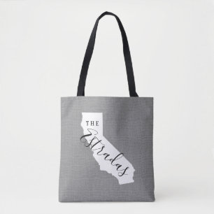 Sac fourre-tout d'État à monogramme de famille cal