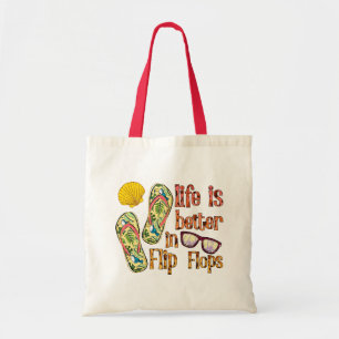 Sac fourre-tout d'été chic et moderne Flip flop