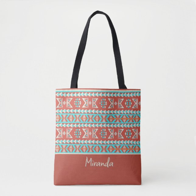 Sac fourre-tout d'été tropical tribal (Devant)