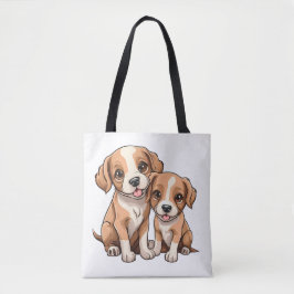 Sac fourre-tout DEUX CHIOTS