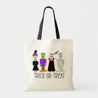 Sac fourre-tout d'Halloween à la trace ou à la tra