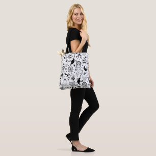 Sac fourre-tout d'Halloween éffrayant Black RIP