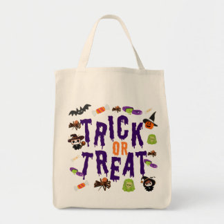 Sac fourre-tout d'Halloween - mignon et éffrayant