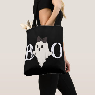 Sac fourre-tout d'Halloween mignon - Fantôme "Boo"