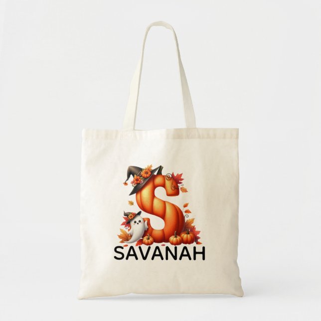 Sac fourre-tout d'Halloween monographique personna (Devant)