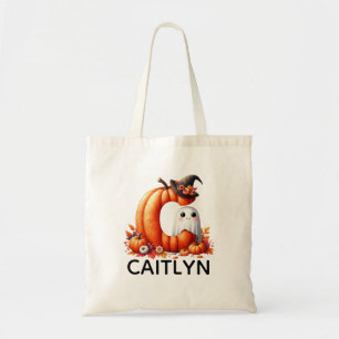 Sac fourre-tout d'Halloween monographique personna