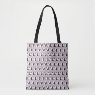Sac fourre-tout d'Halloween violet de sorcière eff