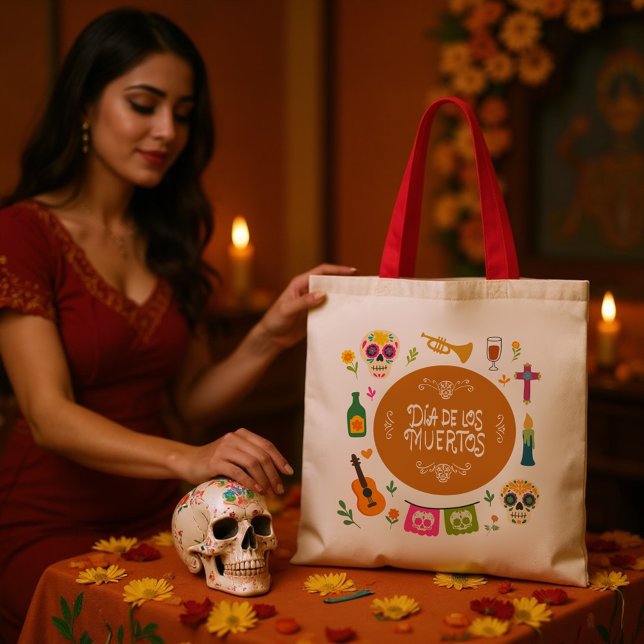 Sac fourre-tout Día de los Muertos | Jour des mort (Créateur téléchargé)