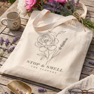 Sac fourre-tout d'illustration botanique 2026   Za