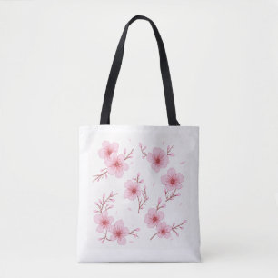 sac fourre-tout d'image en fleurs de cerisier