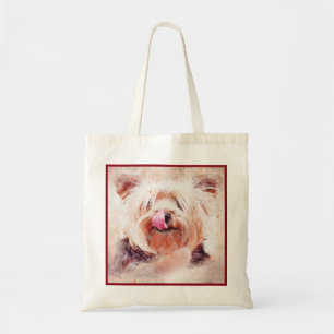 Sac fourre-tout d'impression de chien Abstrait