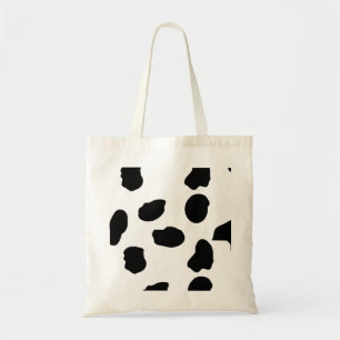 Sac fourre-tout d'impression de vache noire et bla