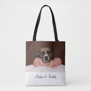 Sac fourre-tout double face avec photo personnalis