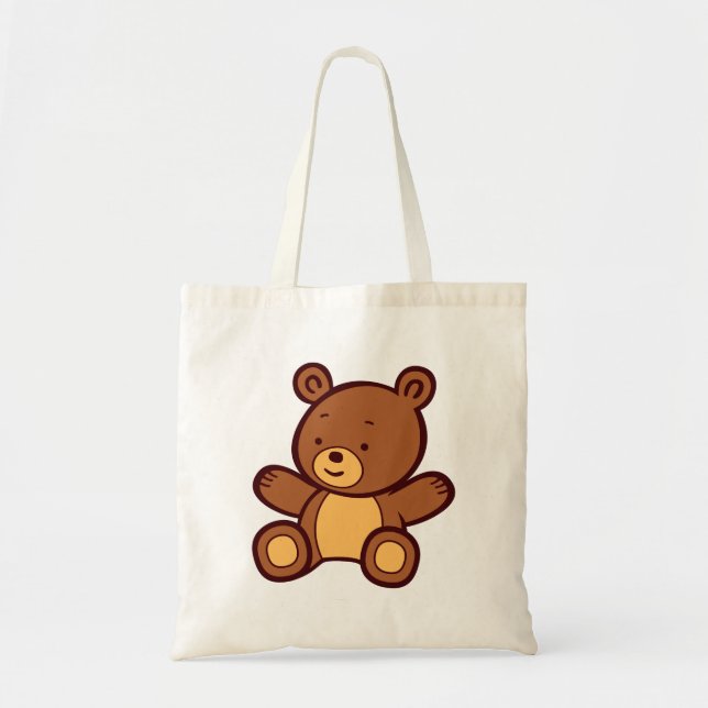 Sac fourre-tout d'ours en peluche (Devant)