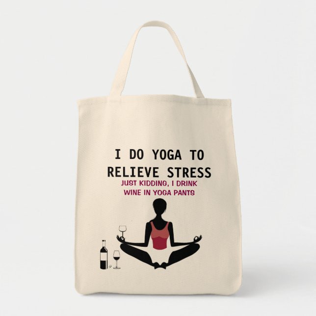 SAC FOURRE-TOUT DRÔLE À YOGA (Devant)