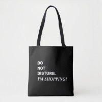 Sac fourre-tout drôle noir et blanc avec citation