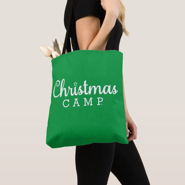 Sac fourre-tout du camp de Noël | Vert | Sacs de N (De près)