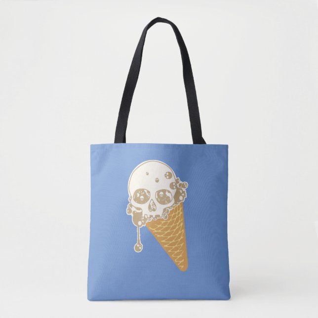 Sac fourre-tout du cône de crème glacée mal (Devant)