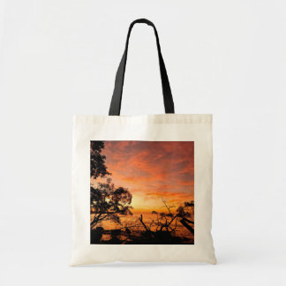 Sac fourre-tout du coucher de soleil de la mer des