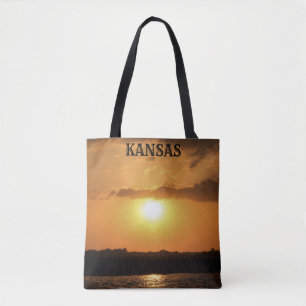 Sac fourre-tout du coucher de soleil du Kansas