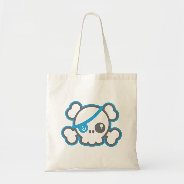 Sac fourre-tout du crâne de Kawaii Pirate (Devant)