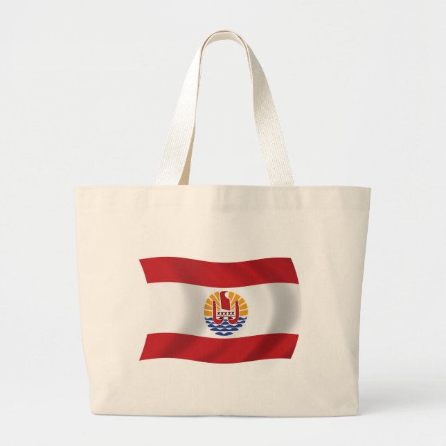 Sac fourre-tout du drapeau de la Polynésie françai (Devant)
